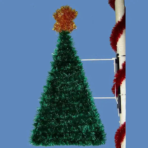 5' Full Garland Tree - Pole Mount Decoration