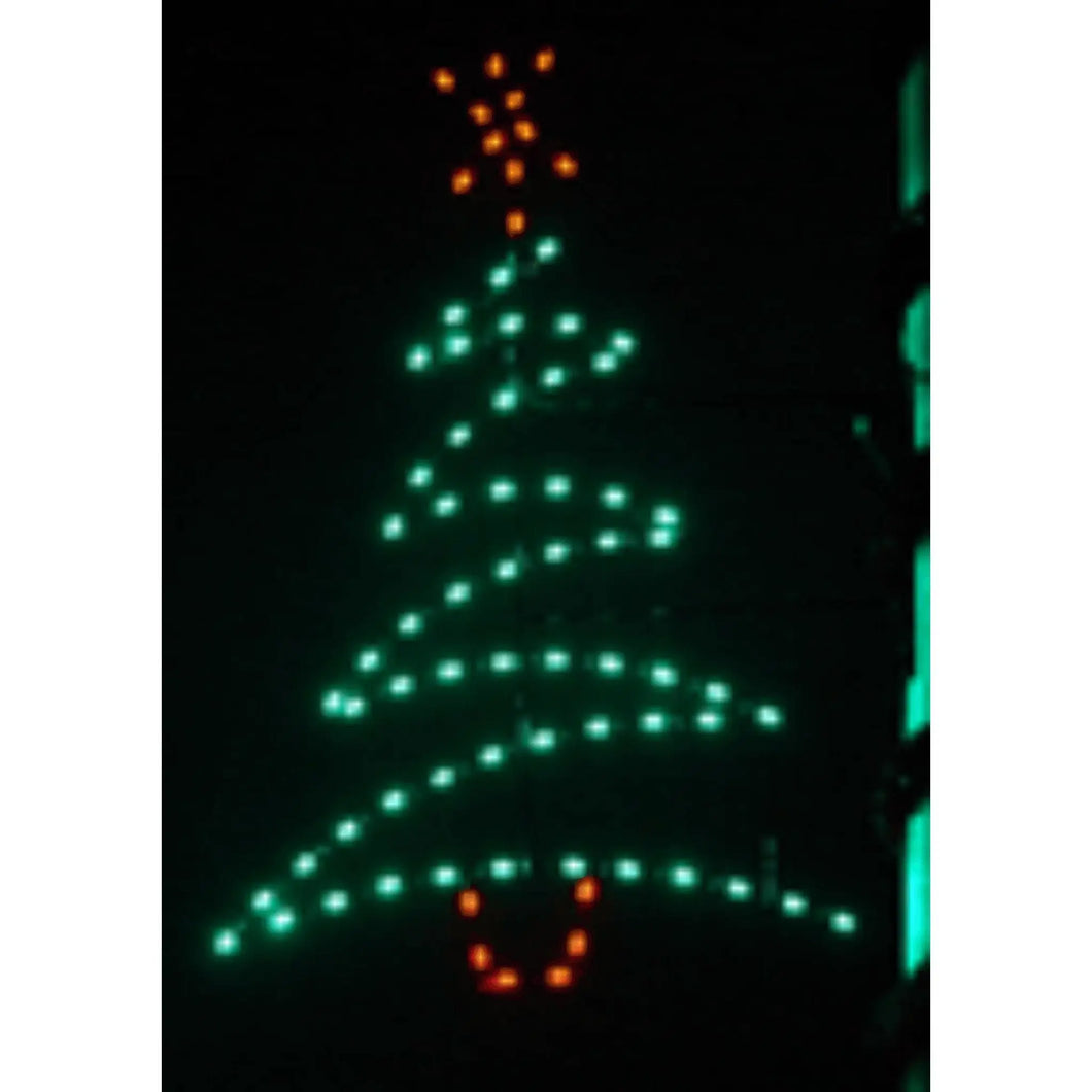 7' Zig Zag Tree - Pole Mount Decoration