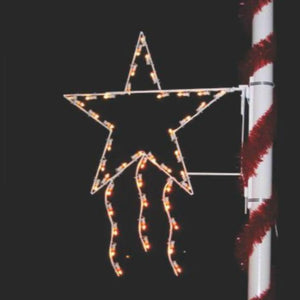 4' Majestic Star - Lighted Pole Mount Decoration