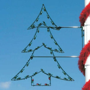 PMET4 4' Tree - Lighted Pole Mount Decoration