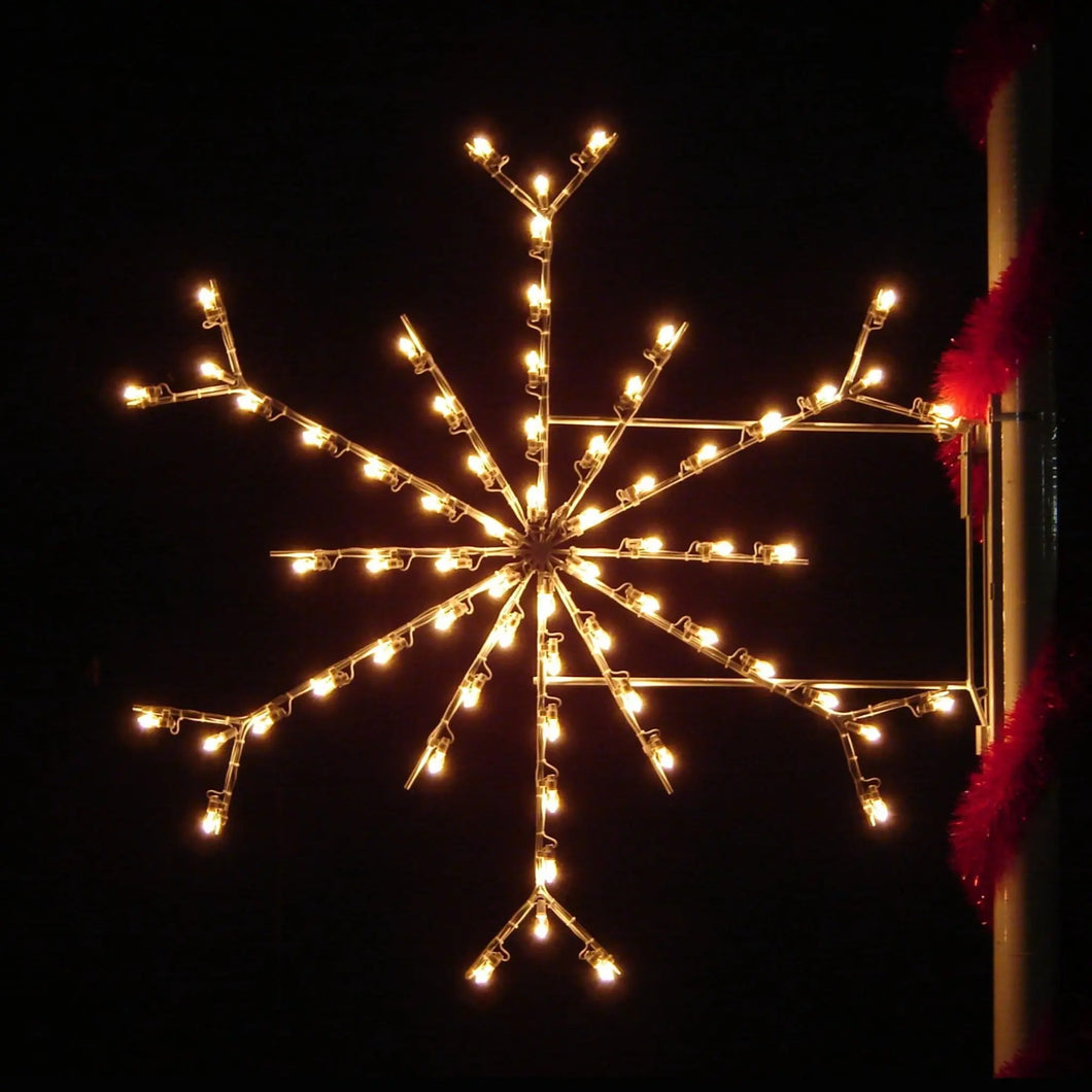 PMSFS5 5' Standard Snowflake - Light Pole Mount Decoration