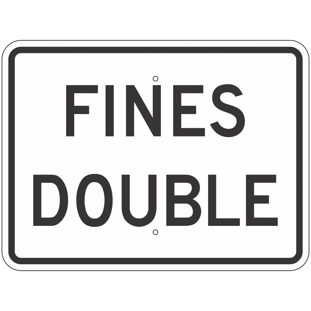 R2-6AP Fines Double Sign 24