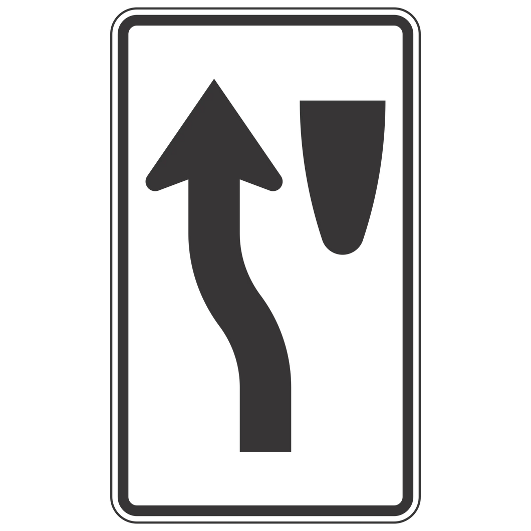 R4-8C Keep Left Alternate Sign 18