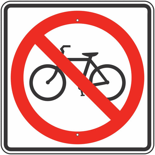 R5-6 No Bicycles Sign