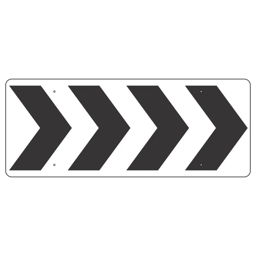 R6-4B Roundbabout Directional (4 Chevrons) Sign 60