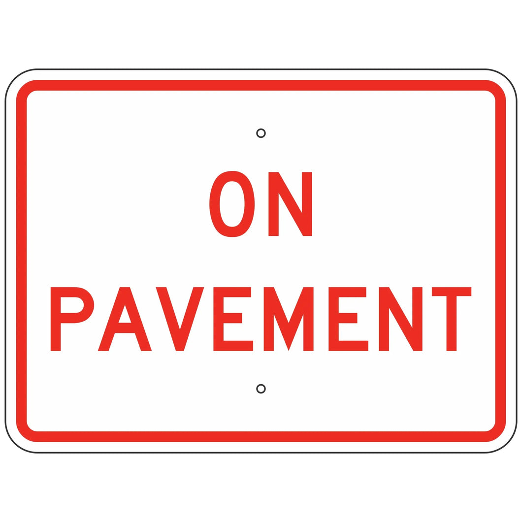 R8-3CP On Pavement Sign