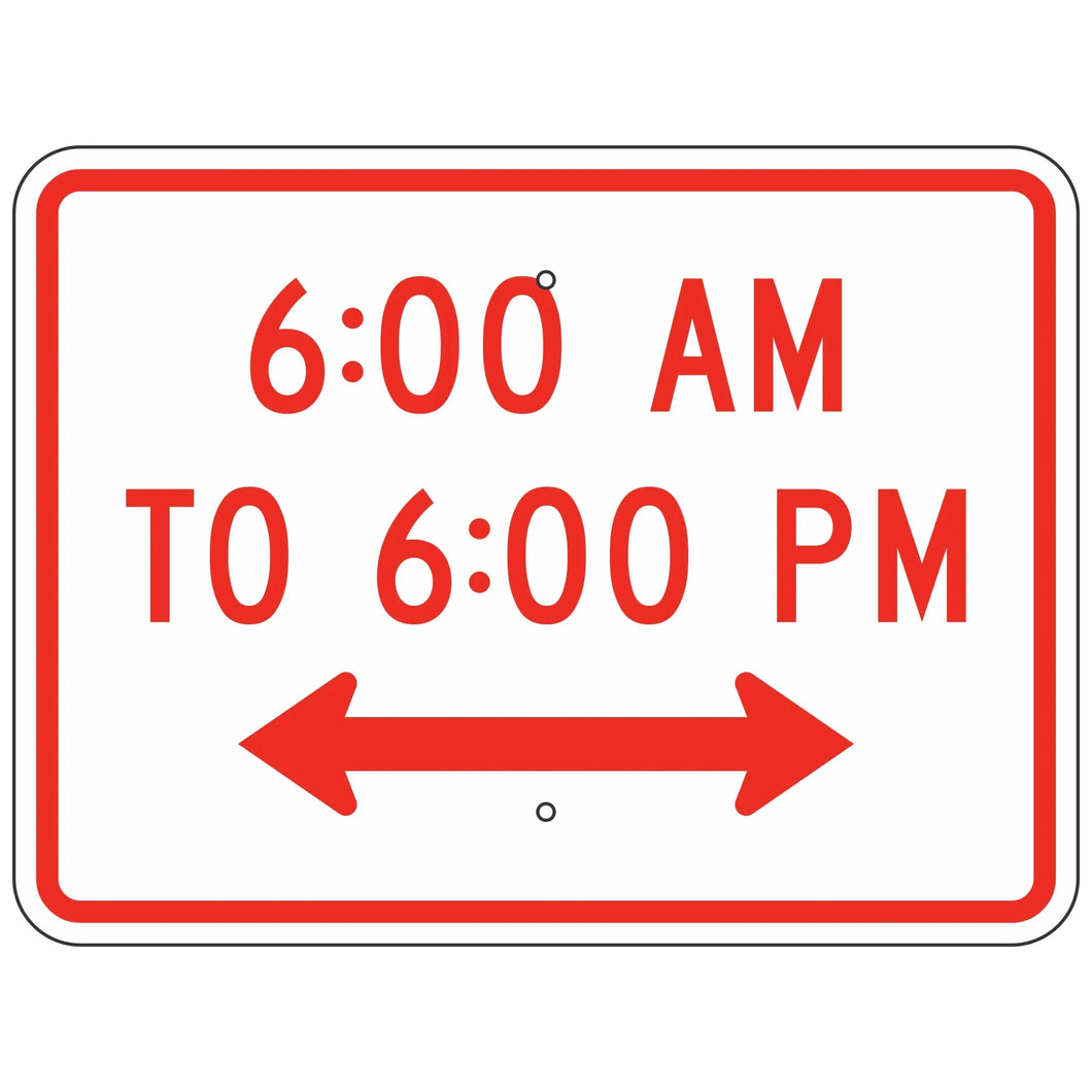 R8-3HP Custom Time of Day Sign