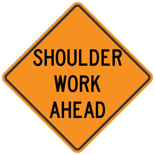 Shoulder Work Ahead - Roll-Up Sign