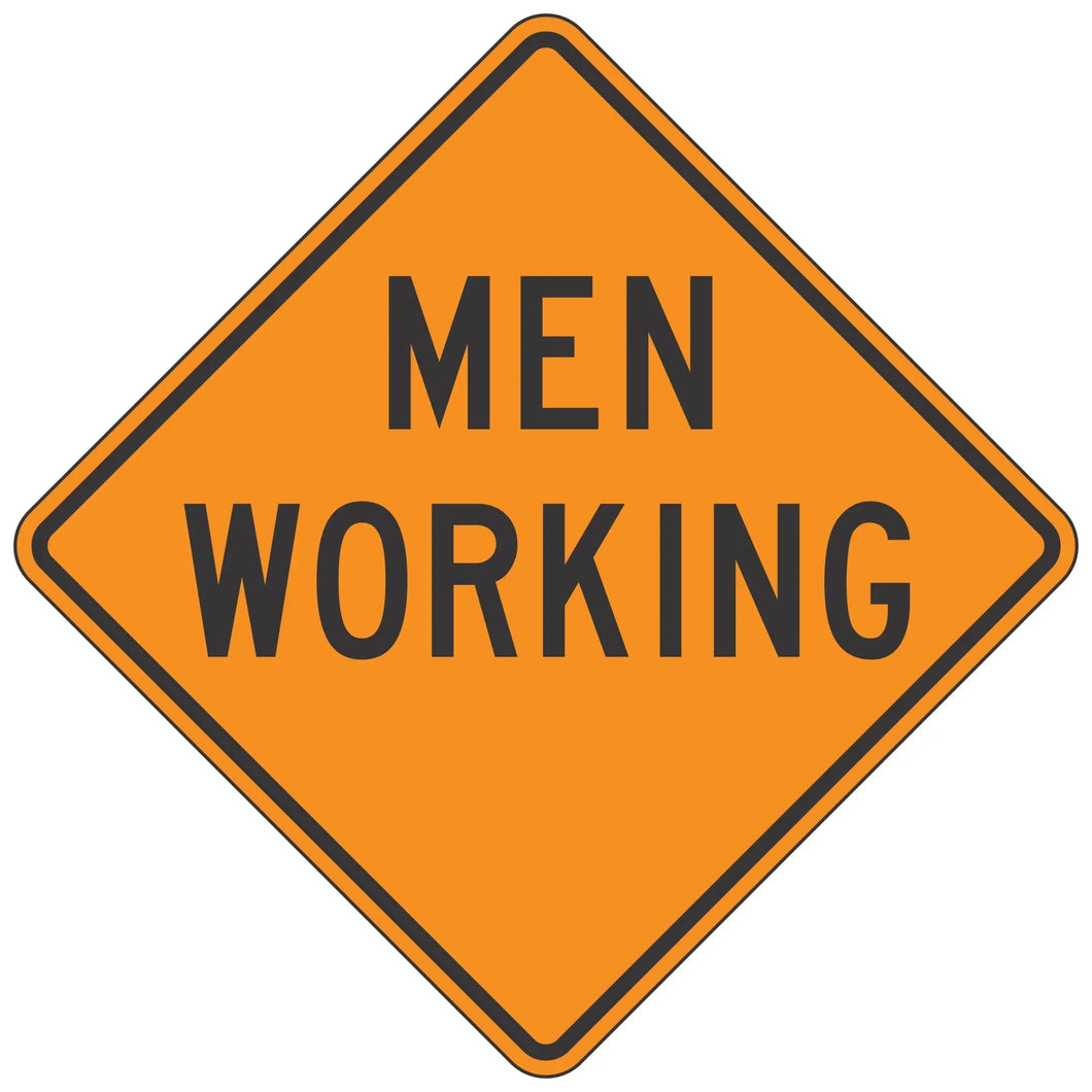 W21-1B Men Working - Roll-Up Sign