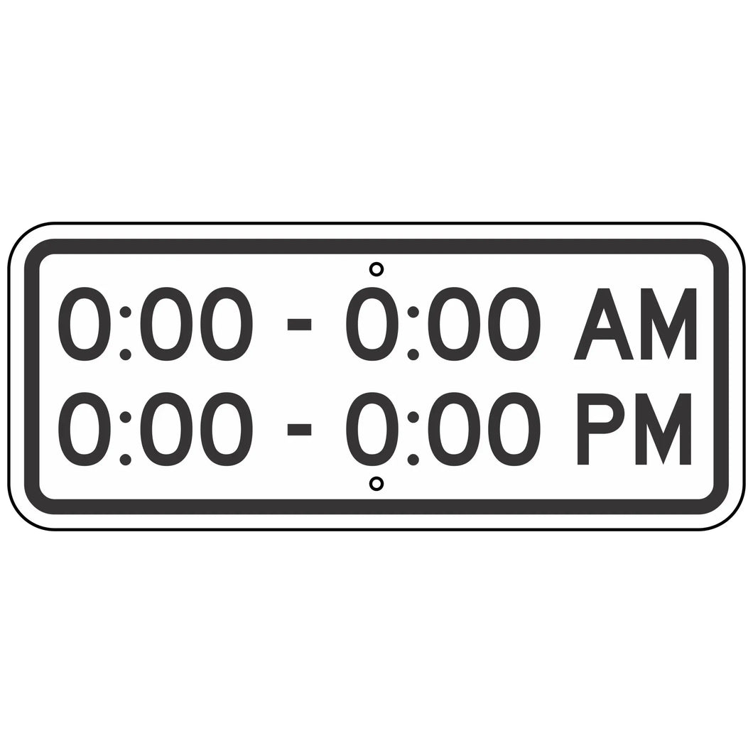 S4-1P School Zone Times Sign