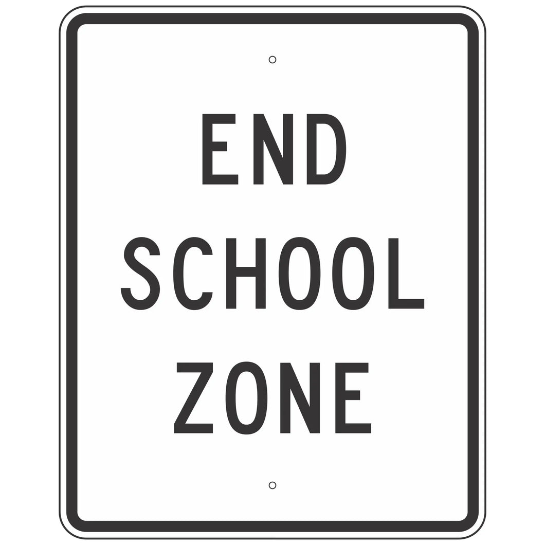 S5-2 End School Zone Sign