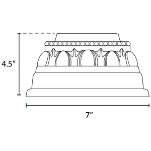 Decorative Slip-Over Base for 3"OD Round Poles - Black