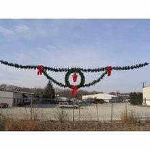 Load image into Gallery viewer, 40&#39;  x 5.5&#39; Garland Deluxe Wreath with Lantern Skyline