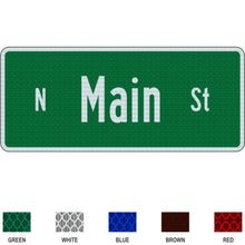 Load image into Gallery viewer, Street Name Sign 18 inch Tall Flat Blade