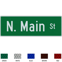 Load image into Gallery viewer, Street Name Sign 24 inch Tall Flat Blade