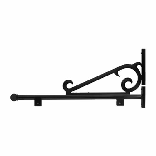 S Scroll Decorative Bracket - Black