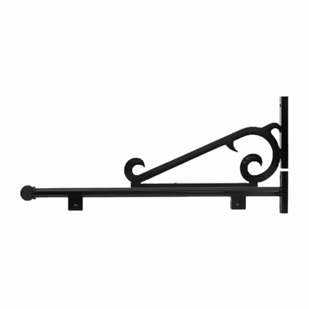 S Scroll Decorative Bracket - Black