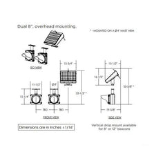 Load image into Gallery viewer, Dual, Overhead Mounting Programmable Beacon | SZ-3412