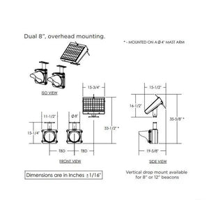 Dual, Overhead Mounting Programmable Beacon | SZ-3412