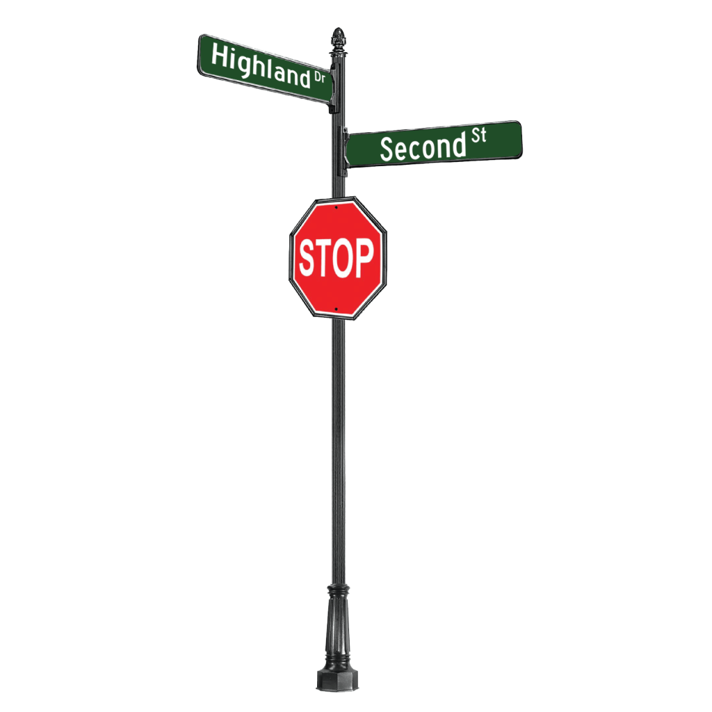 Ornamental Street Name Sign Frame Package