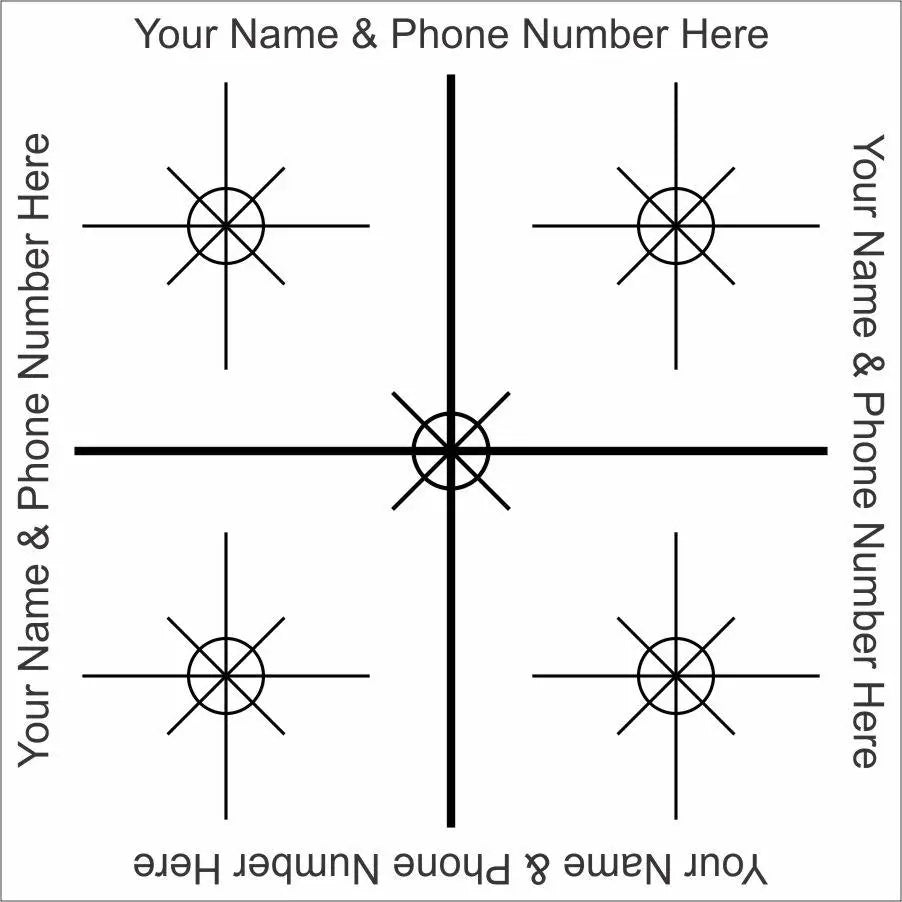 Reflective Laser Survey Targets - White