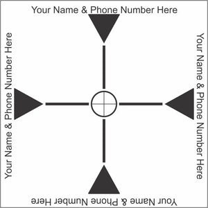 Reflective Laser Survey Targets - White