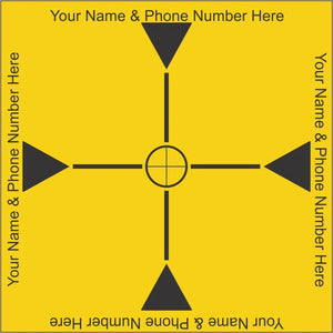 Reflective Laser Survey Targets - Yellow