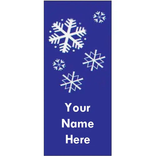 OF-0075 Snowflakes Pole Banner