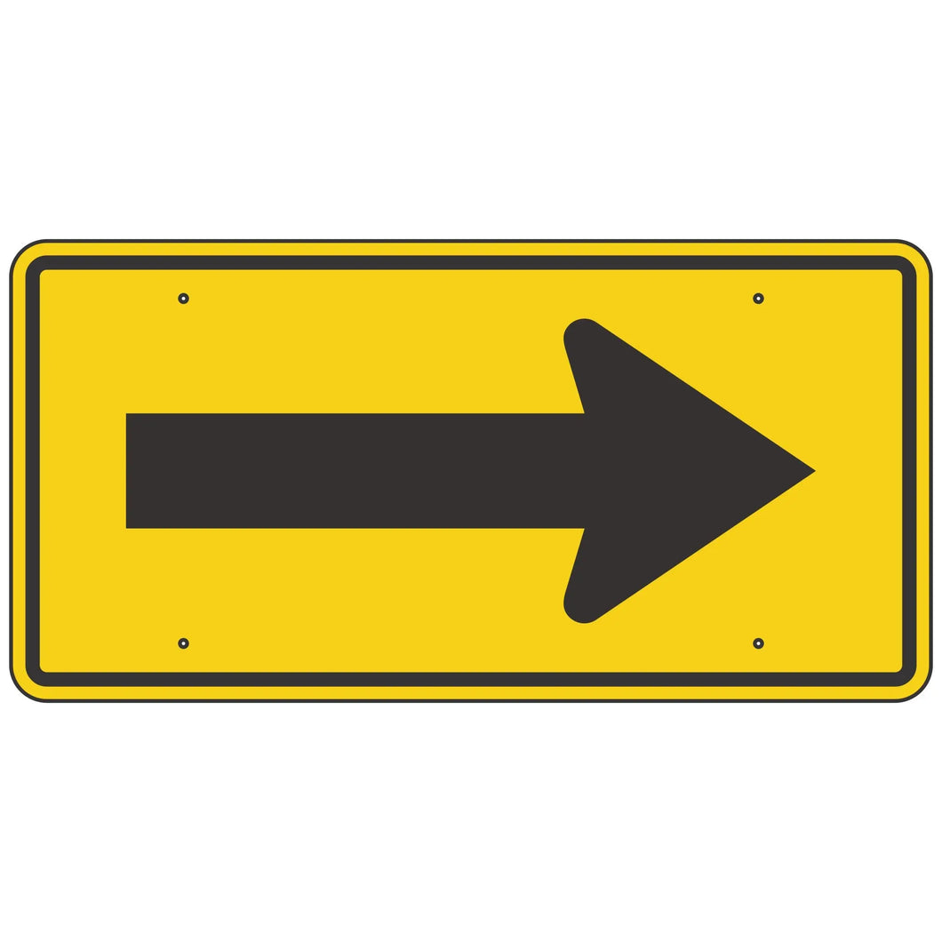 W1-6 Arrow Sign