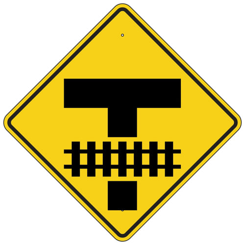 W10-11 Railroad Crossing Advanced Warning Symbol Sign 36