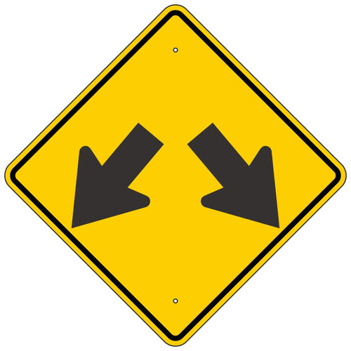 W12-1 Double Arrow Sign