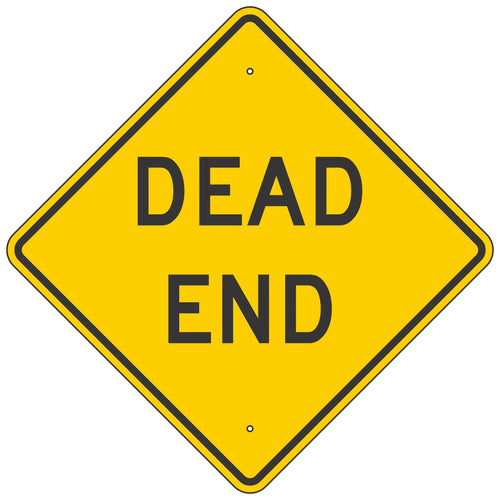 W14-1 Dead End Sign