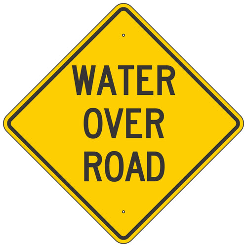 W15-6 Water Over Road Sign