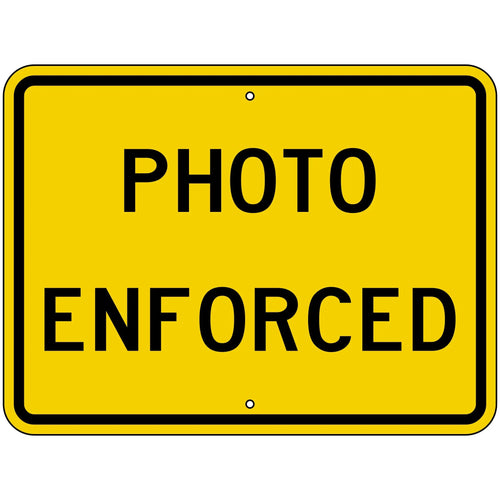 W16-10AP Photo Enforced Sign