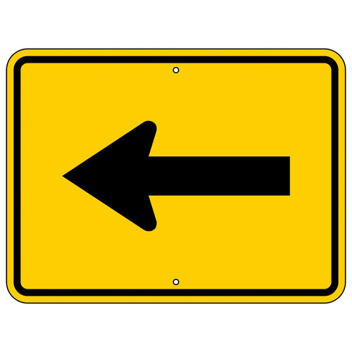 W16-5P Left Arrow Sign