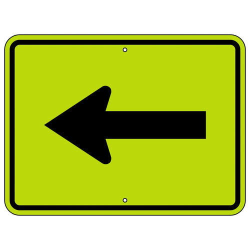 W16-5P Left Arrow Sign