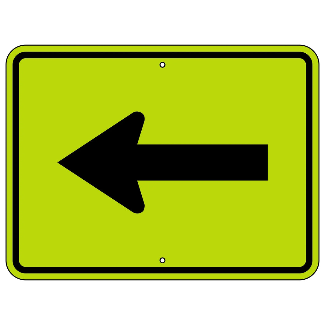 W16-5P Left Arrow Sign