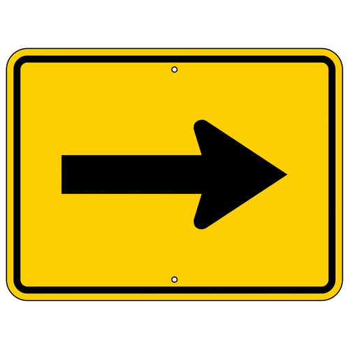 W16-5P Right Arrow Sign 24