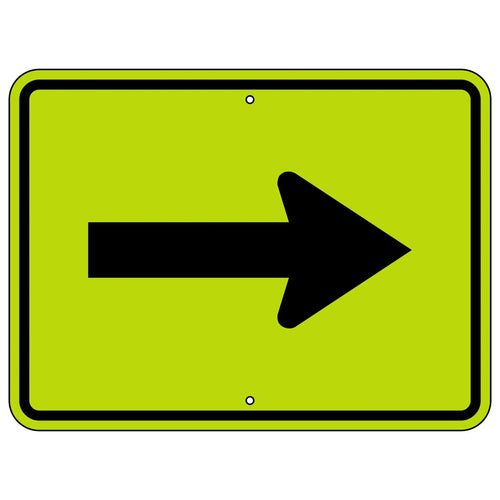 W16-5P Right Arrow Sign