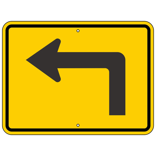 W16-6PL Left Arrow Sign 24