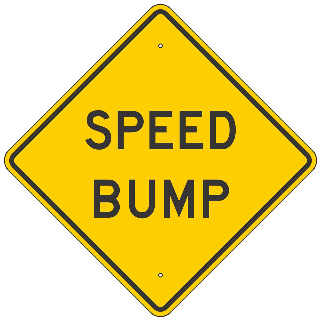 W17-1B Speed Bump Sign