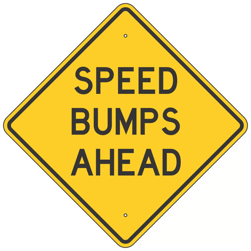 W17-1C Speed Bumps Ahead Sign