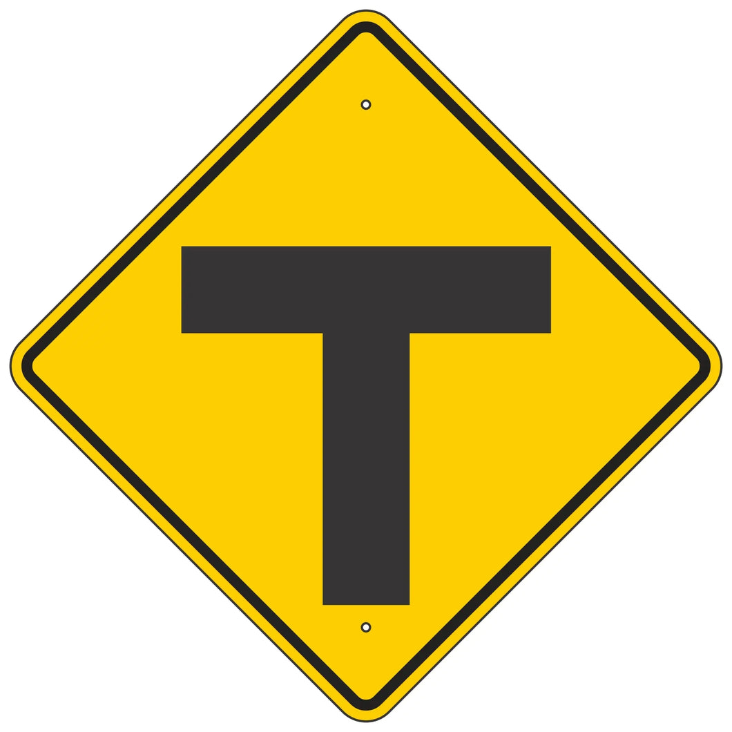 W2-4 Intersection Warning Sign