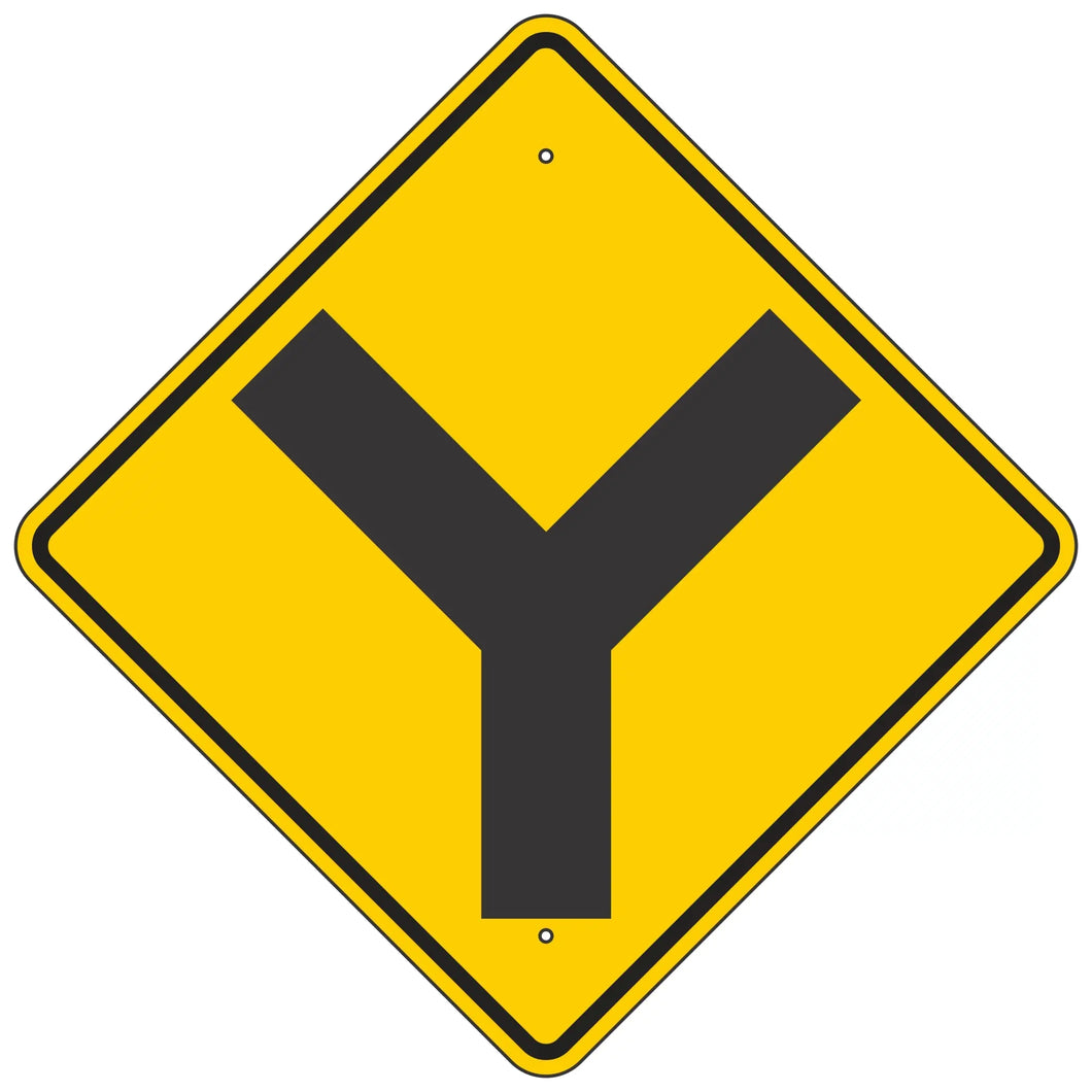 W2-5 Intersection Warning Sign