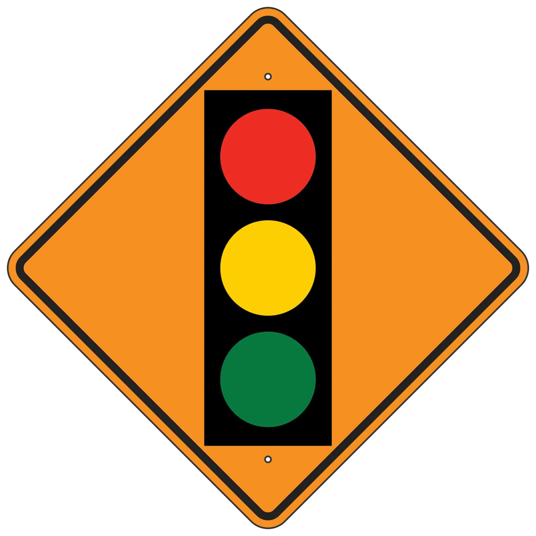 W3-3 Signal Ahead Symbol Sign