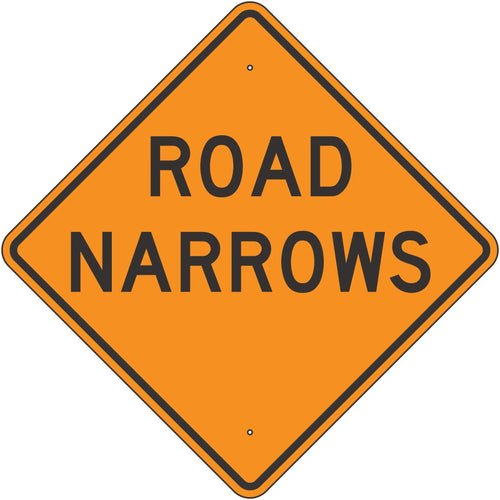 W5-1 Road Narrows Sign