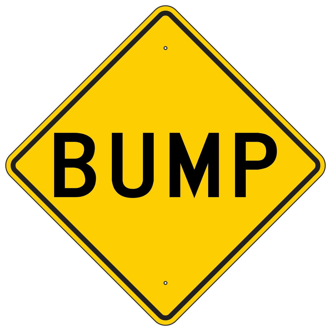 W8-1 Bump Sign