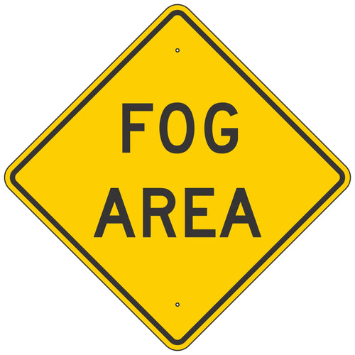 W8-22 Fog Area Sign