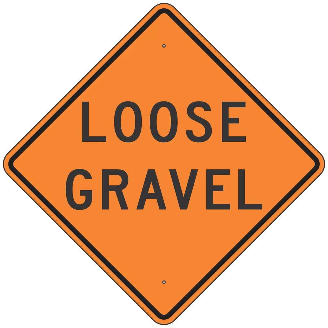 W8-7 Loose Gravel Sign