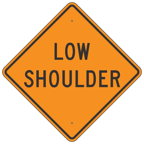 W8-9 Low Shoulder Sign